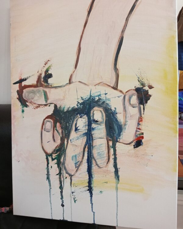 (SOLD) "Ephemeral Embrace: The Dripping of the Things We Lose"